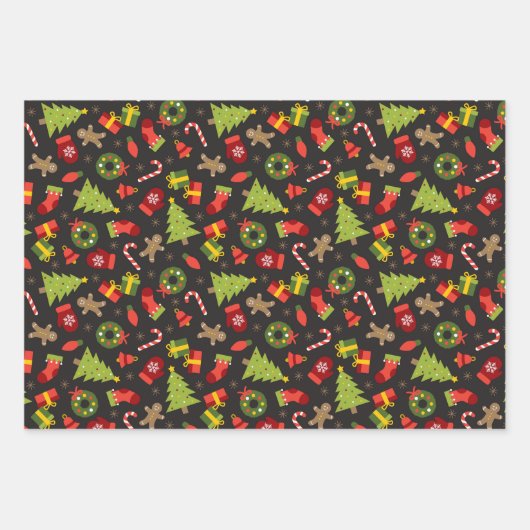 Merry Mix Wrapping Paper Set Geschenkpapier Set (Vorderseite)