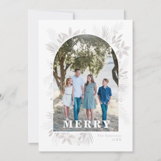 Merry Modern Christmas Blume Arch (Vorderseite)