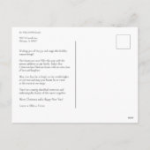 Merry Modern Grau 2 Foto Weihnachten (Rückseite)