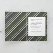 Merry Modern Grau 2 Foto Weihnachtsfeiertag gefalt Karte (Innenseite)