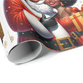 Merry Moments: Eine Whimsical Holiday Embrace - Wr Geschenkpapier (Rolleneckpunkt)