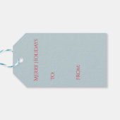 Merry Moments with a Cocoa-Loving Elephant Holiday Geschenkanhänger (Rückseite Horizontal)