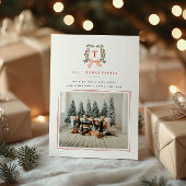 MERRY MONOGRAM Foto Feiertagskarte