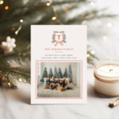 MERRY MONOGRAM Foto Feiertagskarte