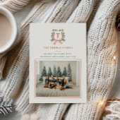 MERRY MONOGRAM Foto Feiertagskarte