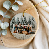 MERRY MONOGRAM Foto Keramik Ornament