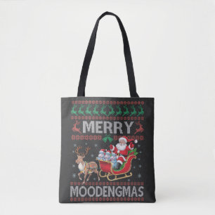 Merry MooDengmas Moo Deng Christmas Santa Hippo Tasche