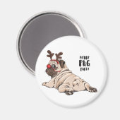 Merry Mops Party Magnet (Vorderseite/Rückseite)
