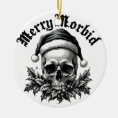 Merry Morbid Gothic Skull Ornament (Vorne)