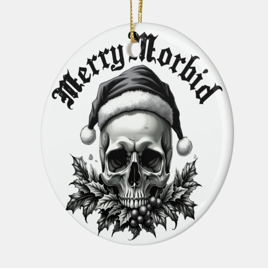Merry Morbid Gothic Skull Ornament (Links)