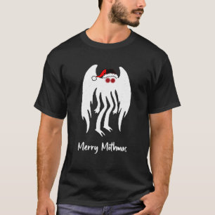 Merry Mothmas Santa Mothman Cryptid Christmas Paja T-Shirt