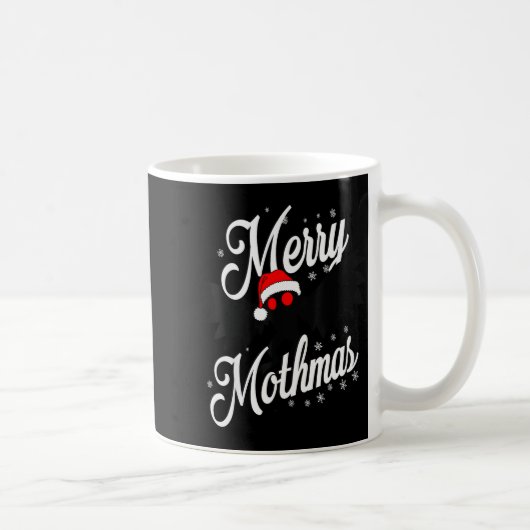 Merry Mothmas Santa Mothman Cute Mothman Christmas Kaffeetasse (Rechts)