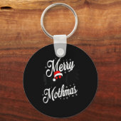 Merry Mothmas Santa Mothman Cute Mothman Christmas Schlüsselanhänger (Vorderseite)