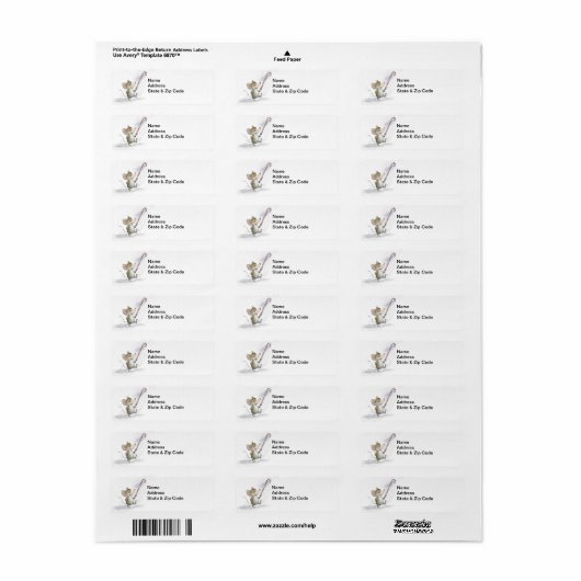 Merry Mouse Moe Address Labels (Vorne)
