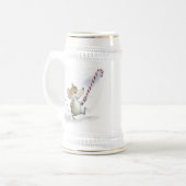 Merry Mouse Moe Beer Stein Bierglas (Vorderseite Links)