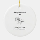 Merry Mouse Moe Circle Ornament (Hinten)