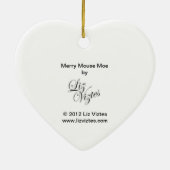 Merry Mouse Moe Heart Ornament (Hinten)