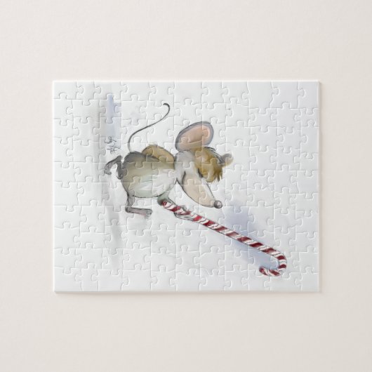 Merry Mouse Moe Holiday Puzzle (Horizontal)