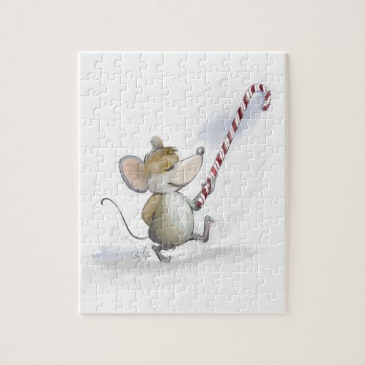 Merry Mouse Moe Holiday Puzzle (Vertikal)