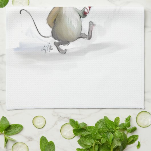 Merry Mouse Moe Kitchen Handtuch (Gefaltet)