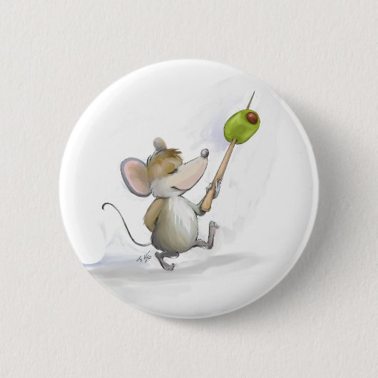 Merry Mouse Moe mit Olive Button (Vorderseite)