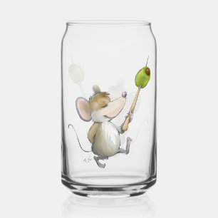 Merry Mouse Moe mit Olive Dosenglas