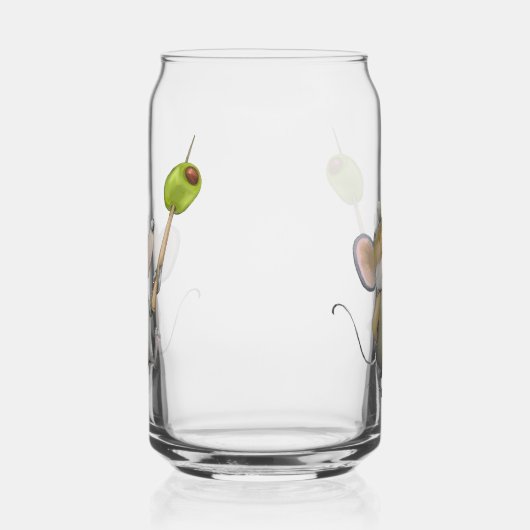 Merry Mouse Moe mit Olive Dosenglas (Rechts)