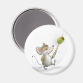 Merry Mouse Moe mit Olive Magnet (Vorderseite/Rückseite)