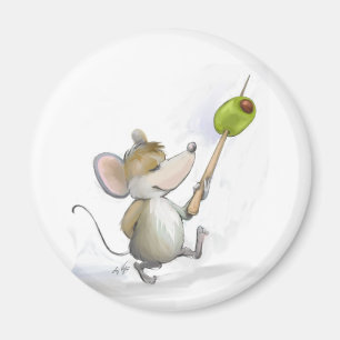 Merry Mouse Moe mit Olive Magnet