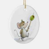 Merry Mouse Moe mit Olive Round Ornament (Rechts)