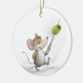 Merry Mouse Moe mit Olive Round Ornament (Links)