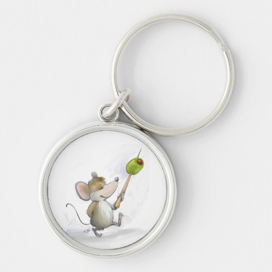Merry Mouse Moe mit Olive Schlüsselanhänger (Vorne)