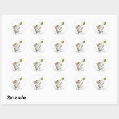 Merry Mouse Moe mit Olive Stickers (Blatt)