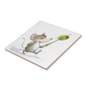 Merry Mouse Moe mit Olive Tile Fliese (Seite)