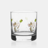 Merry Mouse Moe mit Olive Whiskyglas (Links)