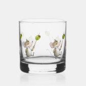 Merry Mouse Moe mit Olive Whiskyglas (Rechts)
