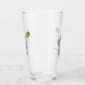 Merry Mouse Moe mit Olivenglas Cup Glas (Links)