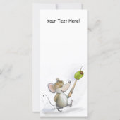 Merry Mouse Moe mit Olivenöl Lesezeichen (Rückseite)