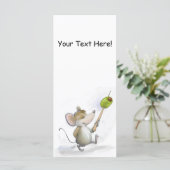 Merry Mouse Moe mit Olivenöl Lesezeichen (Stehend Vorderseite)