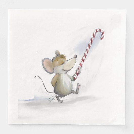 Merry Mouse Moe Paper Napkin Serviette (Vorderseite)