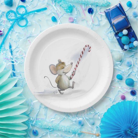 Merry Mouse Moe Paper Plate Pappteller (Party)