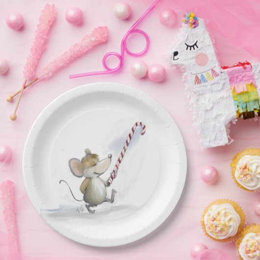 Merry Mouse Moe Paper Plate Pappteller (Party)