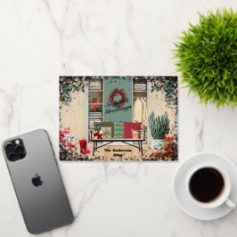 Merry Mudroom Christmas Scene