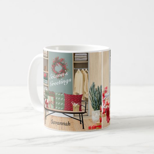Merry Mudroom Scene Kaffeetasse (Vorderseite Links)