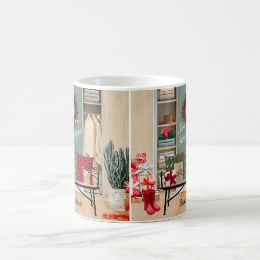 Merry Mudroom Scene Kaffeetasse (Mittel)