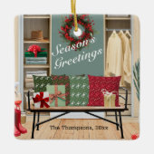 Merry Mudroom Scene Keramikornament (Vorderseite)