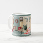 Merry Mudroom Scene Snow Kaffeetasse (Vorderseite Links)