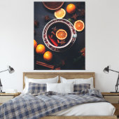 Merry & Mulled | Gemütlicher Urlaub Drink Leinwanddruck (Insitu (Schlafzimmer))