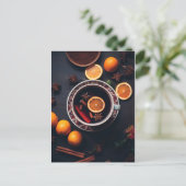 Merry & Mulled | Gemütlicher Urlaub Drink Postkarte (Stehend Vorderseite)