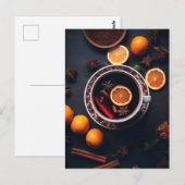 Merry & Mulled | Gemütlicher Urlaub Drink Postkarte (Vorne/Hinten)